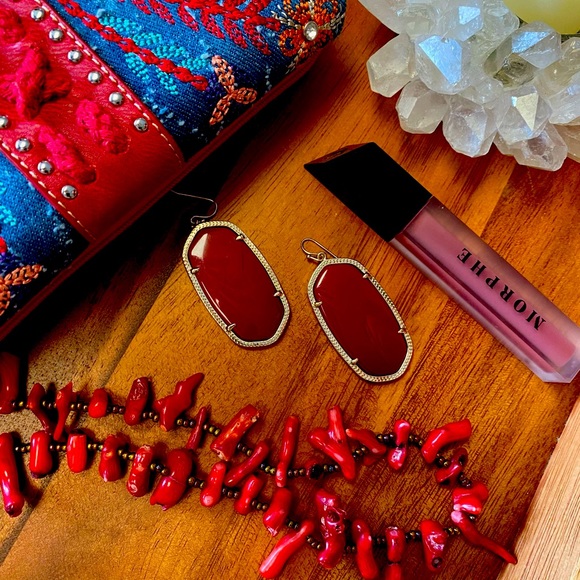 Kendra Scott Jewelry - 💋💋💋Kendra Scott Deep Red Danielle’s 💋💋💋